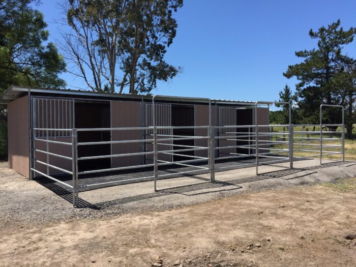 3 stall basic shelter shed row