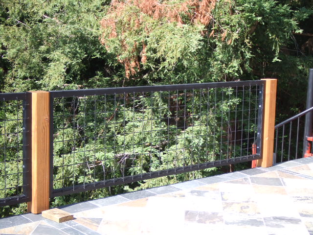 4x4 mesh deck railing