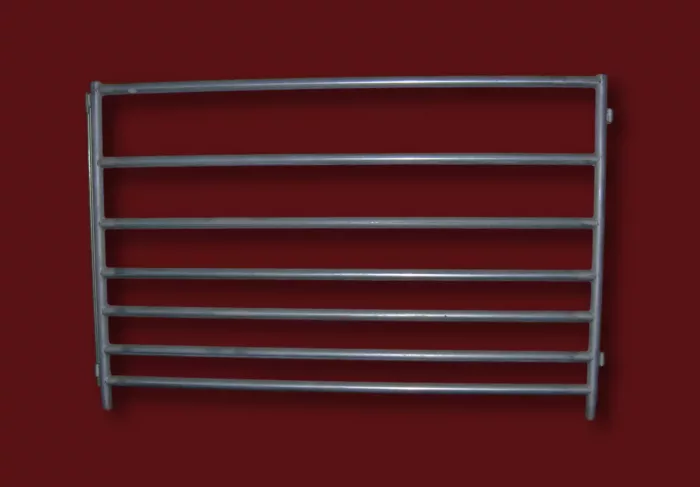 7-rail panel for sheep 40 inches tall and 5 feet long with pin connectors