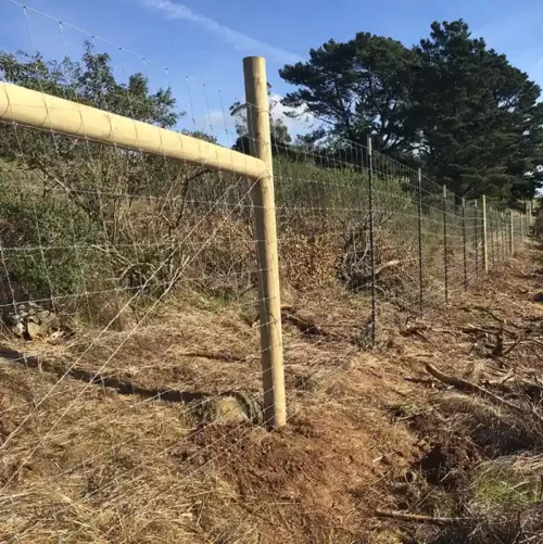 deer fence brace post
