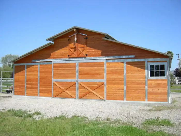 Raised Breezeway Barn With hay Loft