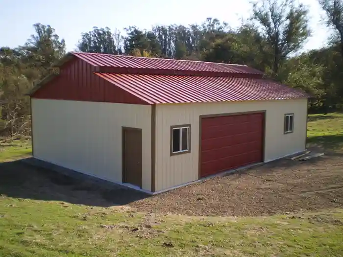 wood sided garage